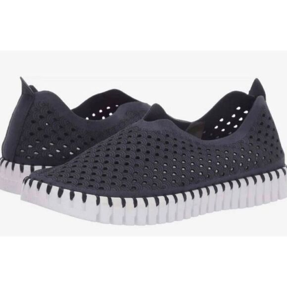 ILSE JACOBSEN Tulip Slip On 'Navy' Size 37 - Picture 1 of 7